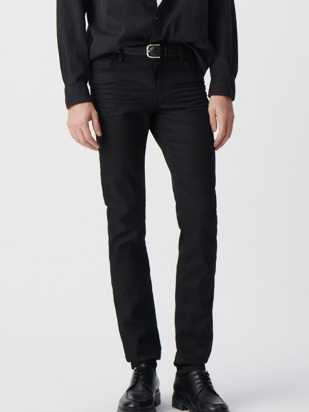 IKKS Men's Urban Lab Slim Fit Black Jeans 34 Stretch Classic Patina Fall Winter